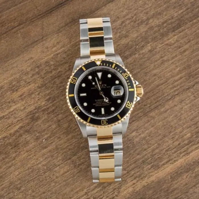 Clean Factory Supreme Rolex Submariner 16613 Two-Tone Black Dial - Image 5