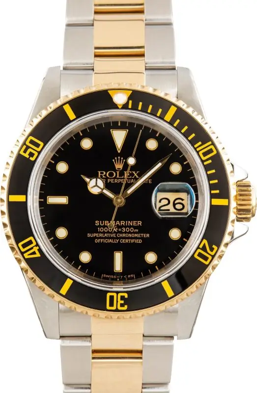 Cheapest Rolex Submariner 16613 Two-Tone Black Dial 40mm