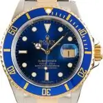 Best Clone Rolex Submariner 16613 Two-Tone Blue Dial 40mm