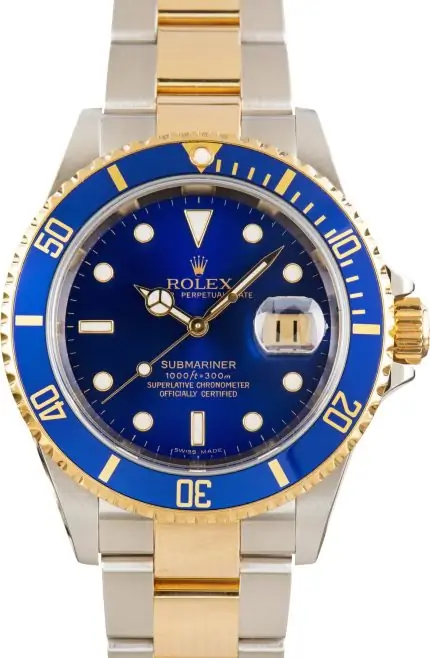 Clean Factory Supreme Rolex Submariner 16613T Blue Super Clone