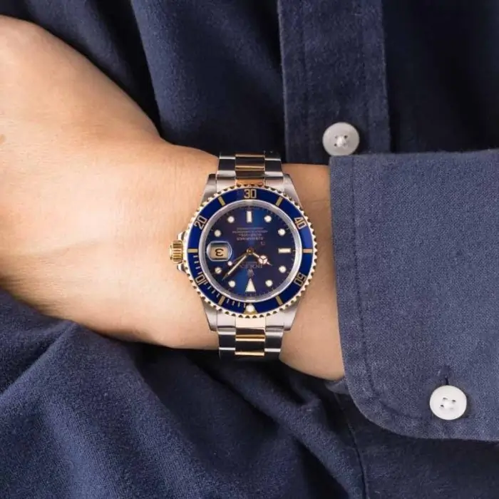 Cheapest Rolex Submariner 16613 Blue Two-Tone Super Clone Watch - Image 5