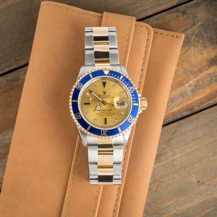 Cheapest Rolex Submariner 16613 Champagne Serti Dial Super Clone - Image 6