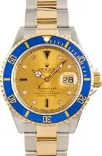 Cheapest Rolex Submariner 16613 Champagne Serti Dial Super Clone
