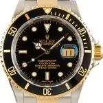 Cheapest Rolex Submariner 16613 Two-Tone Black Dial Super Clone