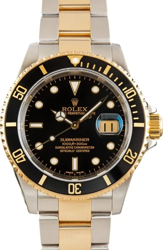 Cheapest Rolex Submariner 16613 Two-Tone Black Dial Super Clone
