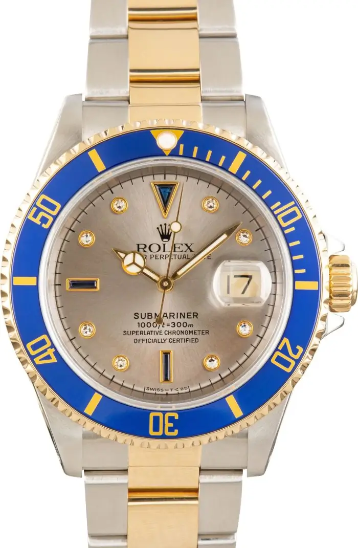 Clean Factory Supreme Rolex Submariner 16613 Serti Clone - Image 2
