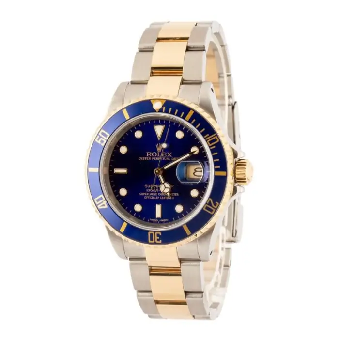 Clean Factory Supreme Rolex Submariner 16613 Blue Two-Tone Clone - Image 3