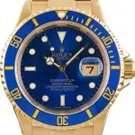 1991 Rolex Submariner 16618 Blue Gold Supreme Replica Best Clone