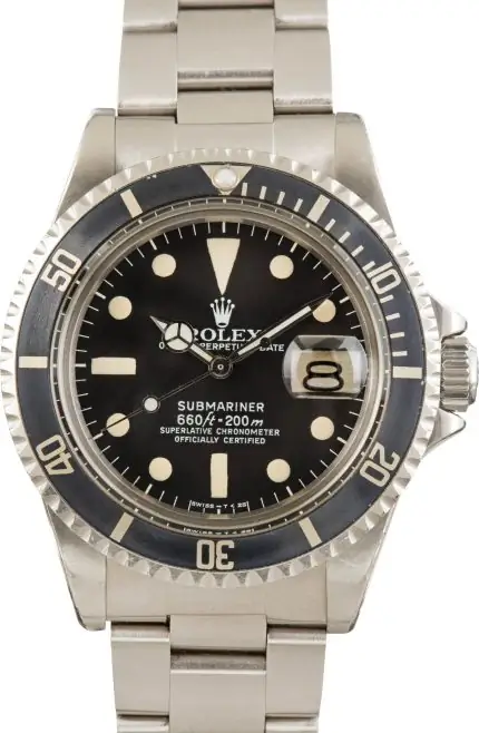 Vintage 1979 Rolex Submariner 1680 Stainless Steel Watch