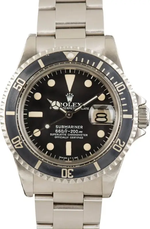 Vintage 1979 Rolex Submariner 1680 Stainless Steel Watch