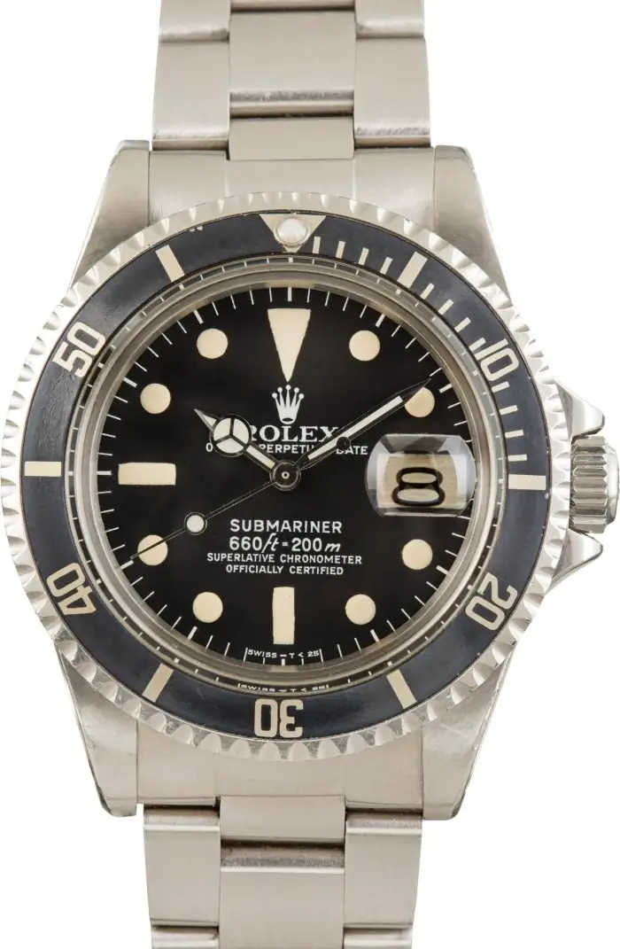 Vintage 1979 Rolex Submariner 1680 Stainless Steel Watch - Image 2