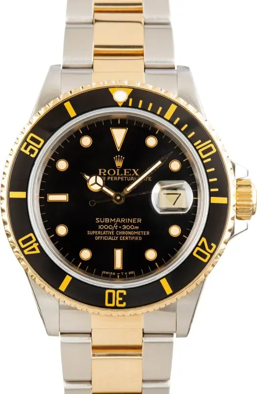 Cheapest Rolex Submariner 16803 Two-Tone Black Dial 1987