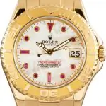 Clean Factory Supreme Rolex Yacht-Master 168628 MOP Ruby Dial