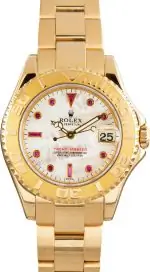Clean Factory Supreme Rolex Yacht-Master 168628 MOP Ruby Dial