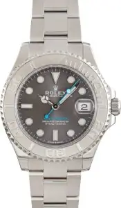 Cheapest Rolex Yacht-Master 37 Steel Platinum Bezel 268622