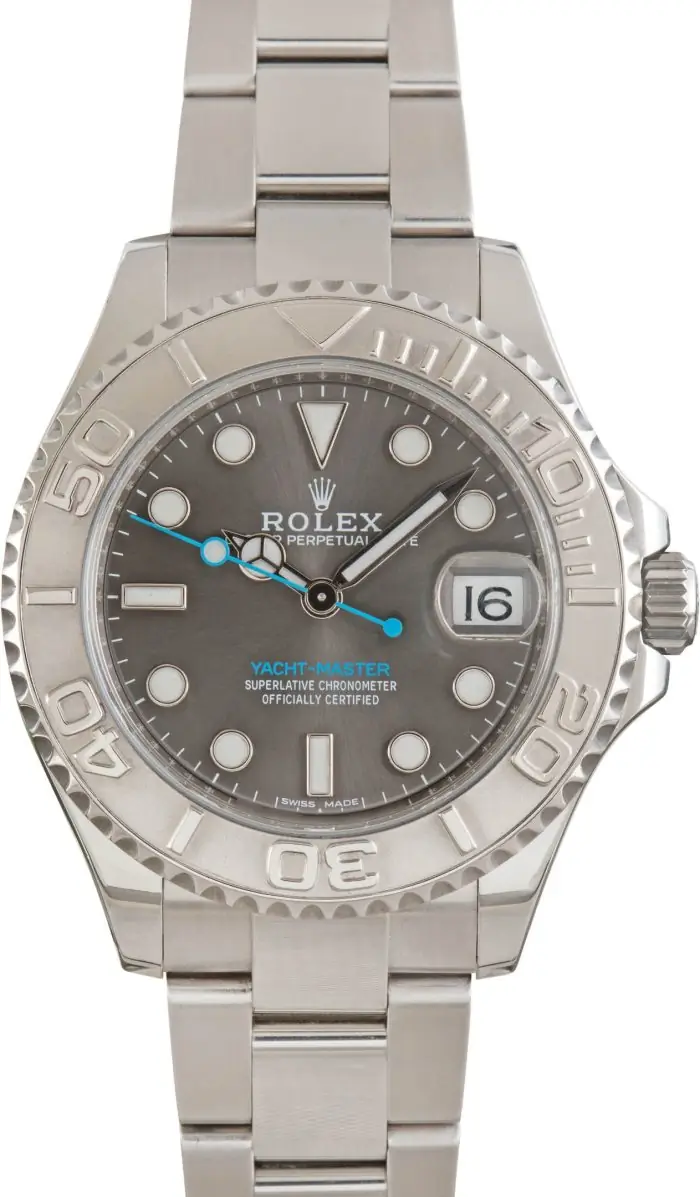 Cheapest Rolex Yacht-Master 37 Slate Dial Super Clone Watch - Image 2