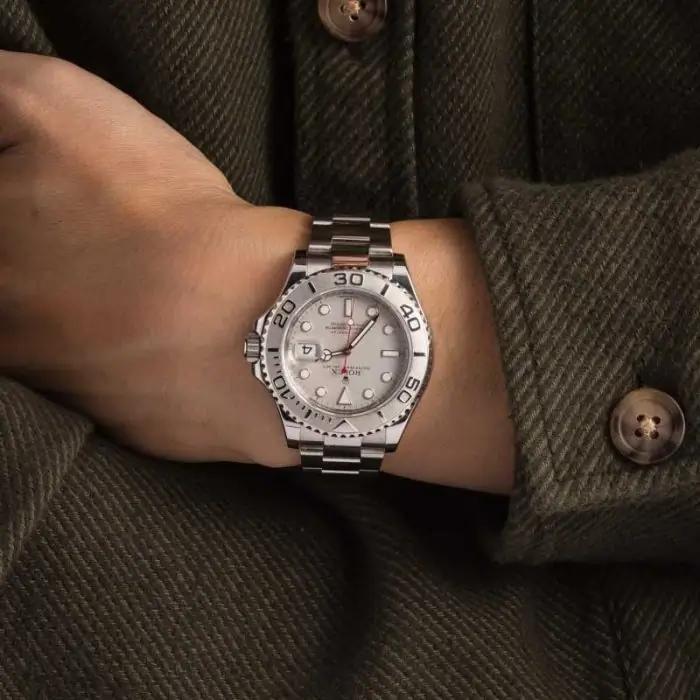 Cheapest Supreme Rolex Yacht-Master 40mm Platinum Dial 116622 - Image 5