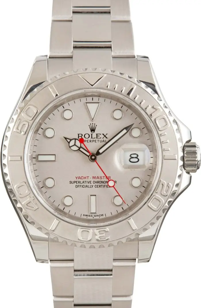 Cheapest Rolex Yacht-Master 116622 Platinum Dial Super Clone - Image 2