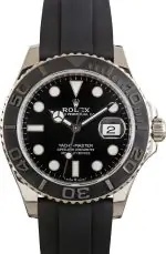 Best Clone Rolex Yacht-Master 42mm White Gold Black Dial