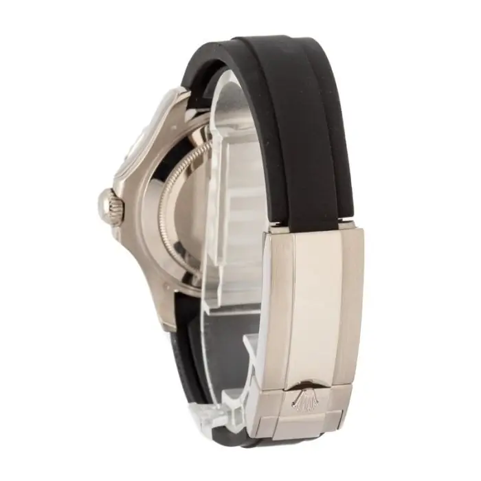 Best Clone Rolex Yacht-Master 42mm White Gold Black Dial - Image 4