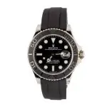 Best Clone Rolex Yacht-Master 42mm White Gold Black Dial - Image 3