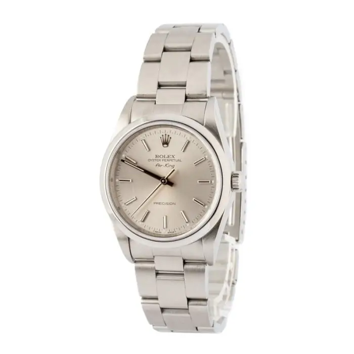 Cheapest Rolex Air-King 14000 Silver Dial 34mm Stainless Steel - Image 2