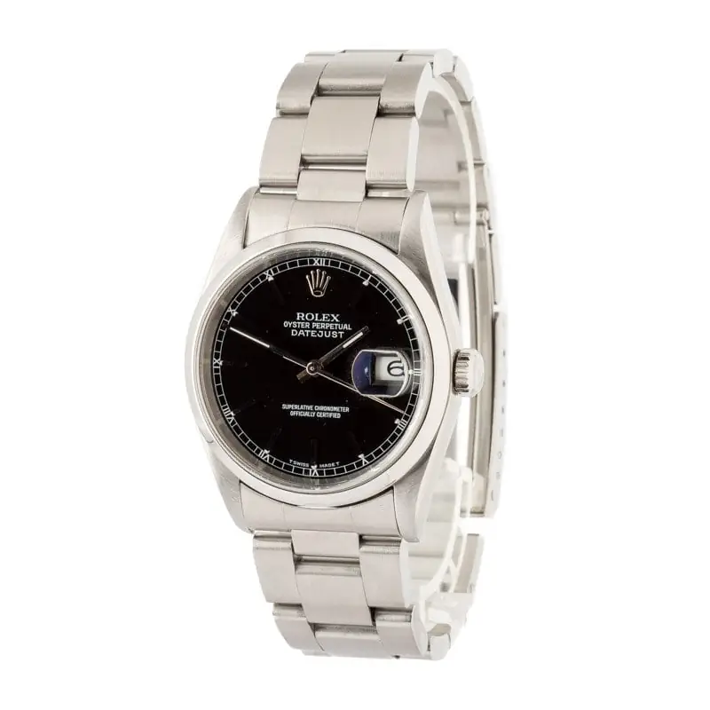 Cheapest Rolex Datejust 16200 Black Dial 36mm 1998