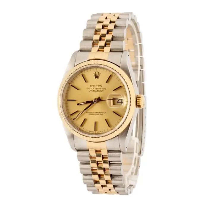 Cheapest Supreme Rolex Datejust 16233 Champagne 36mm Steel Gold - Image 3