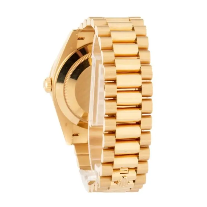 Cheapest Supreme Rolex Day-Date 40 Yellow Gold Diamond Bezel - Image 4