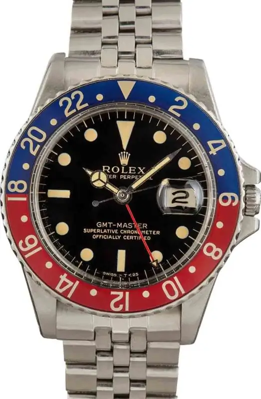 Vintage 1966 Rolex Pepsi GMT-Master 1675 Super Clone