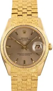Cheapest Rolex Date 1506 34mm Yellow Gold Vintage Watch