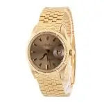 Cheapest Rolex Date 1506 34mm Yellow Gold Vintage Watch - Image 3