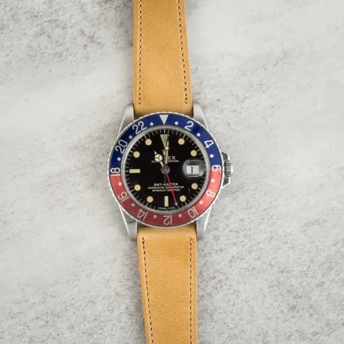 Vintage Rolex GMT-Master 1675 Pepsi Stainless Steel Watch - Image 10
