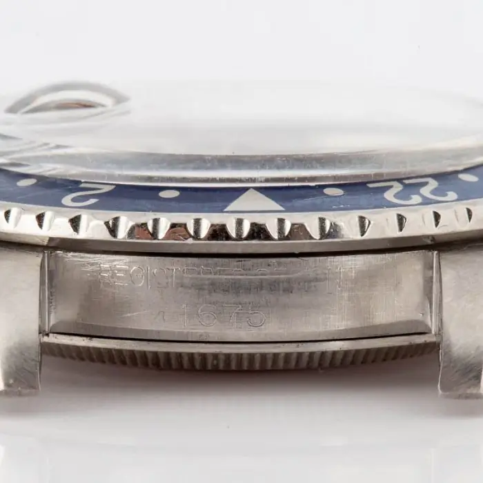 Vintage Rolex GMT-Master 1675 Pepsi Stainless Steel Watch - Image 7