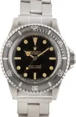 Vintage Rolex Submariner 5513 Black Dial 1966 Supreme Replica