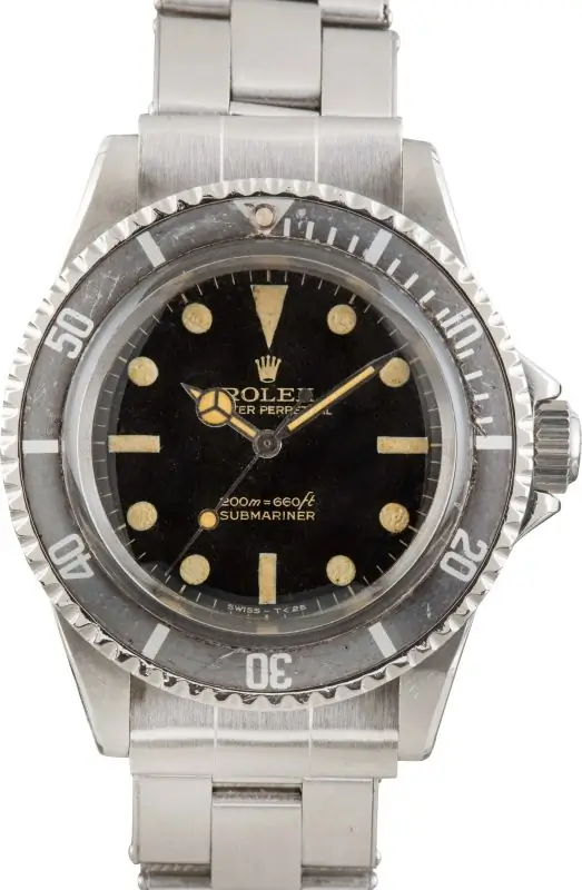 Vintage Rolex Submariner 5513 Black Dial 1966 Supreme Replica